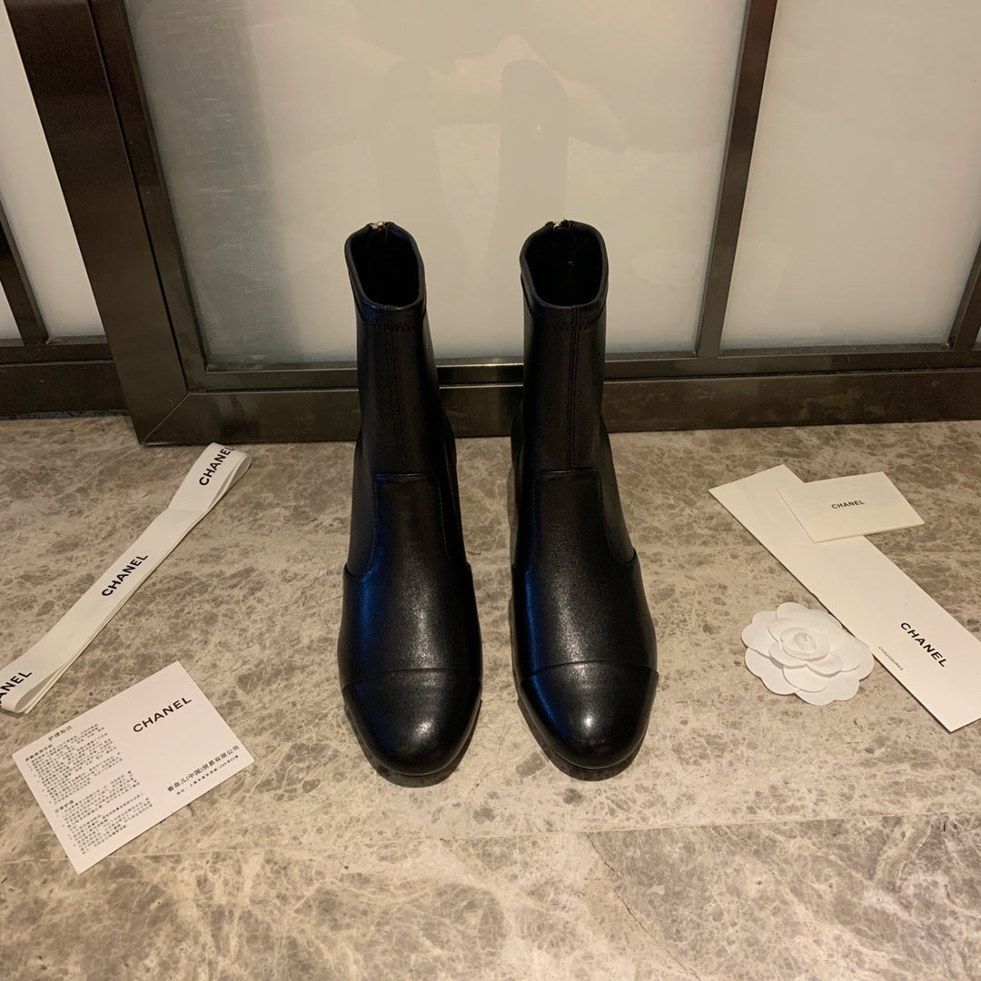 CC Short Boots 50mm In Black Lambskin 940078 - Product Image 8