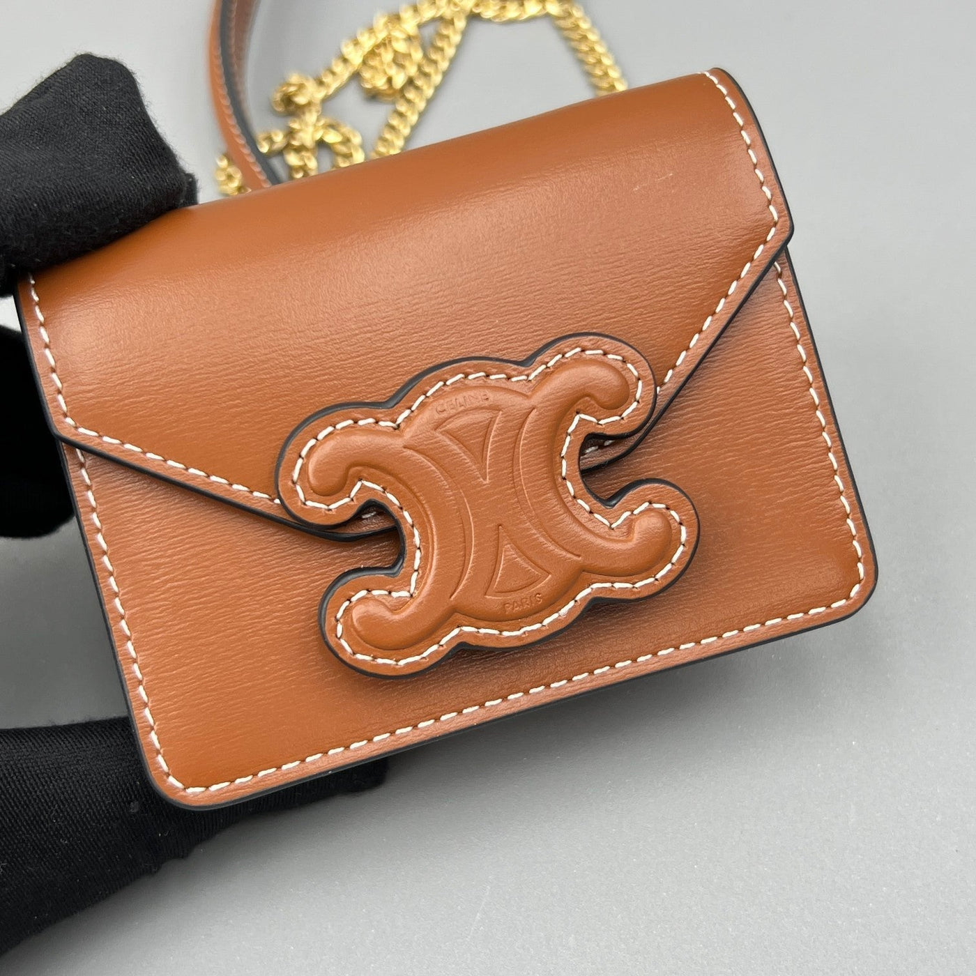 CUIR TRIPHOME 11 CINNAMON BROWN CALFSKIN - Product Image 3