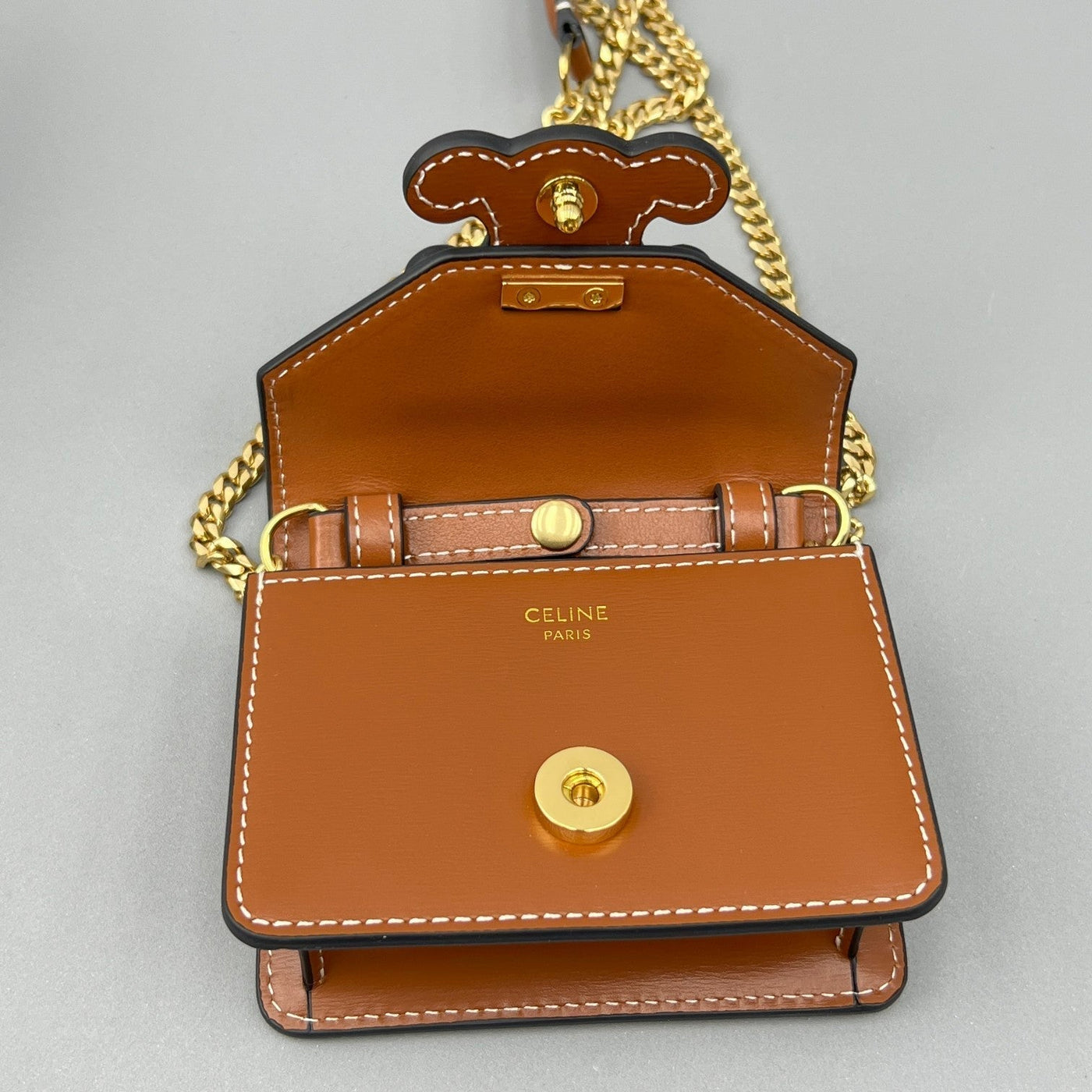 CUIR TRIPHOME 11 CINNAMON BROWN CALFSKIN - Product Image 5