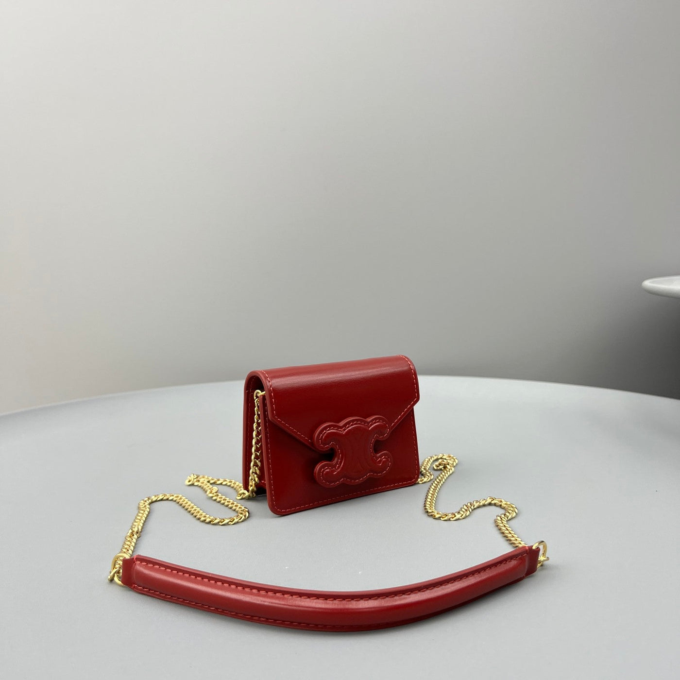 CUIR TRIPHOME 11 CHERRY RED CALFSKIN - Product Image 2