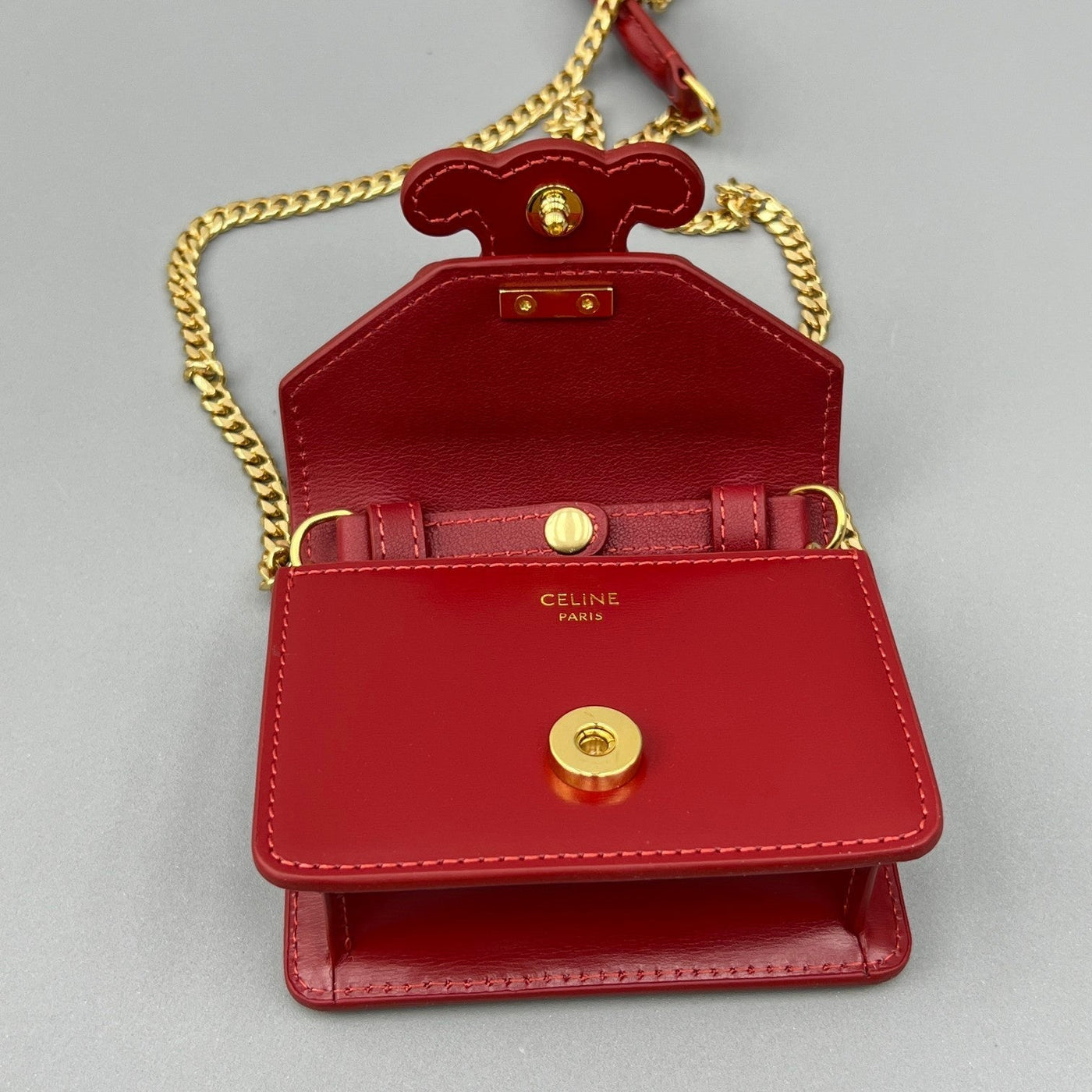 CUIR TRIPHOME 11 CHERRY RED CALFSKIN - Product Image 5