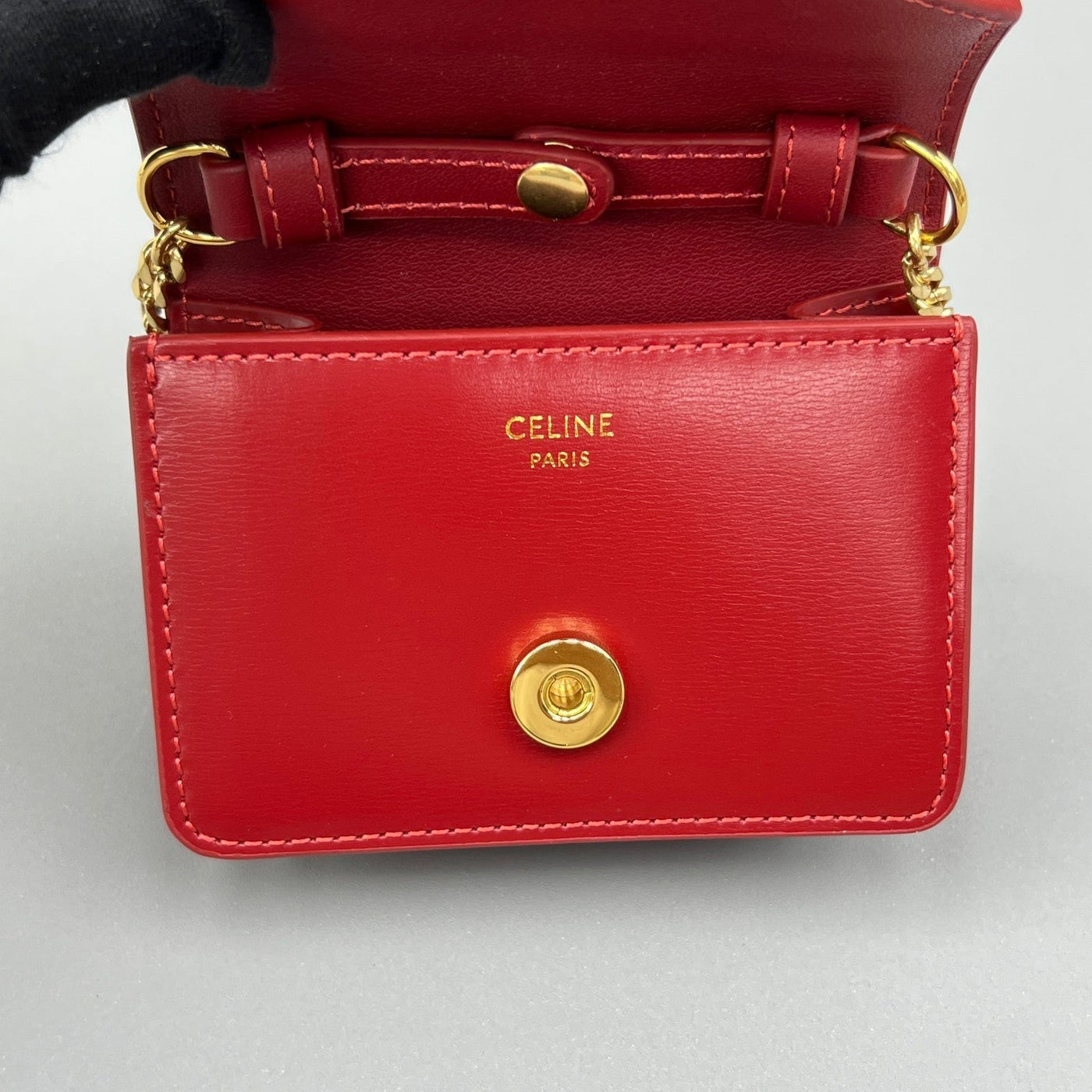 CUIR TRIPHOME 11 CHERRY RED CALFSKIN - Product Image 6