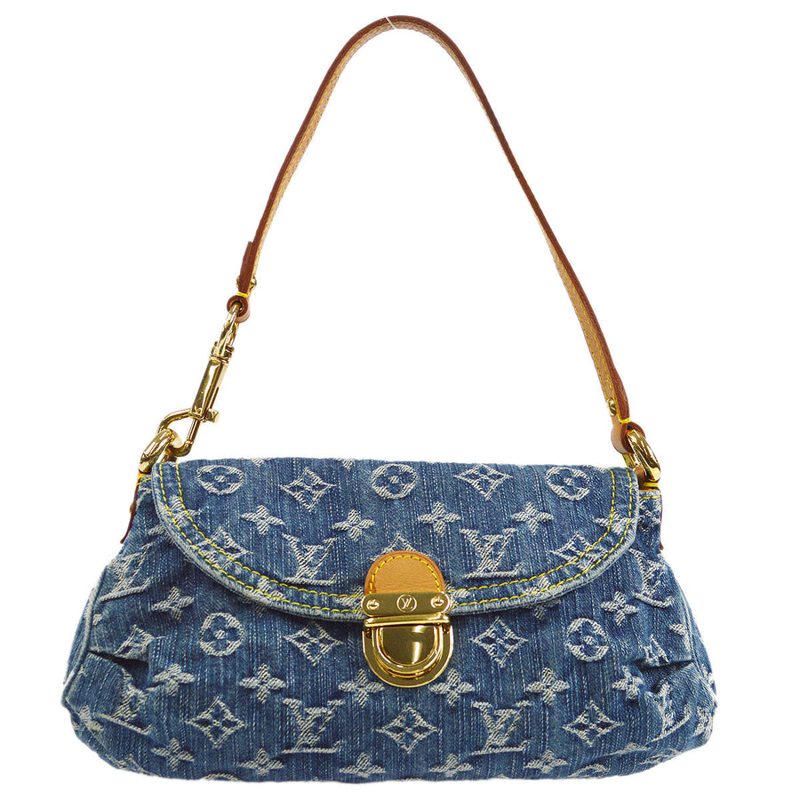 LOUIS VUITTON MINI PRETTY MONOGRAM DENIM in Blue