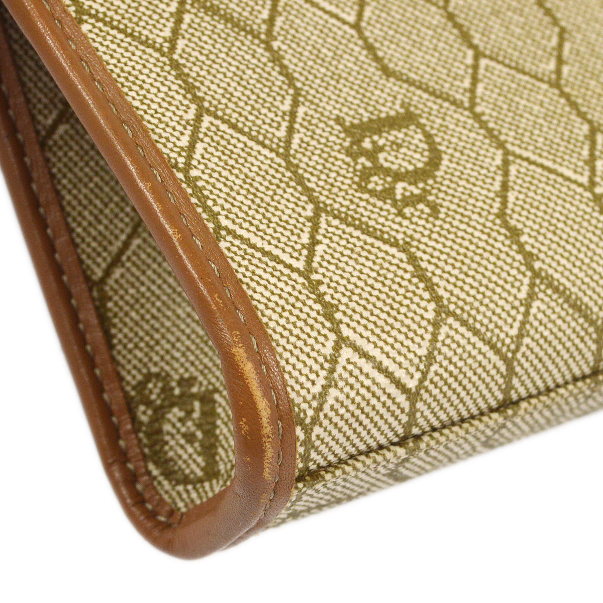 Christian Dior 1980s Honeycomb Clutch Bag Beige - Product Image 3