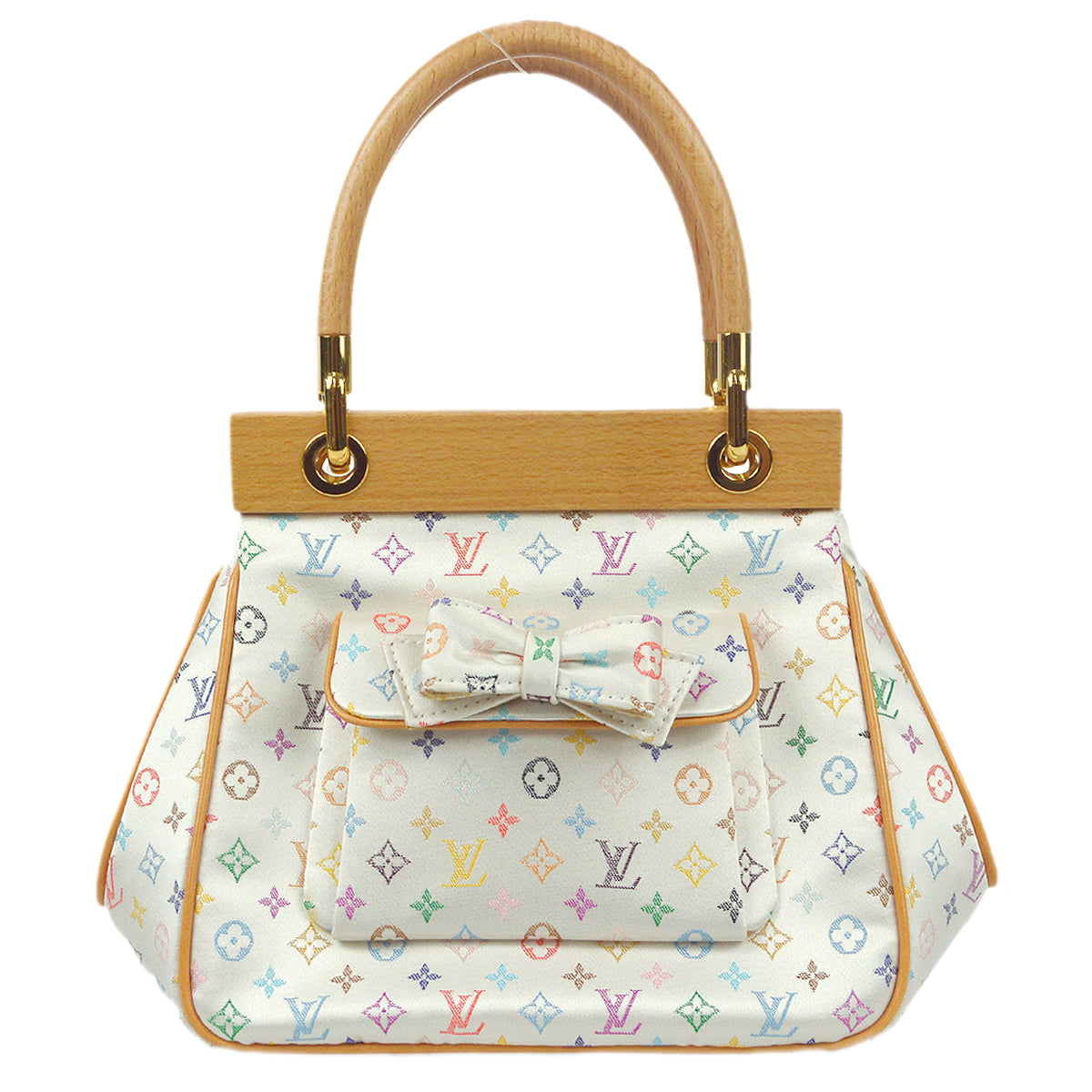 Louis Vuitton Abelia Monogram Satin Multicolor