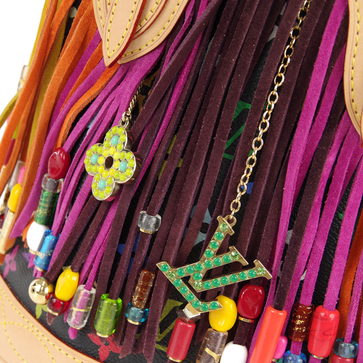 Louis Vuitton * Bucket Fringe Monogram Multicolor