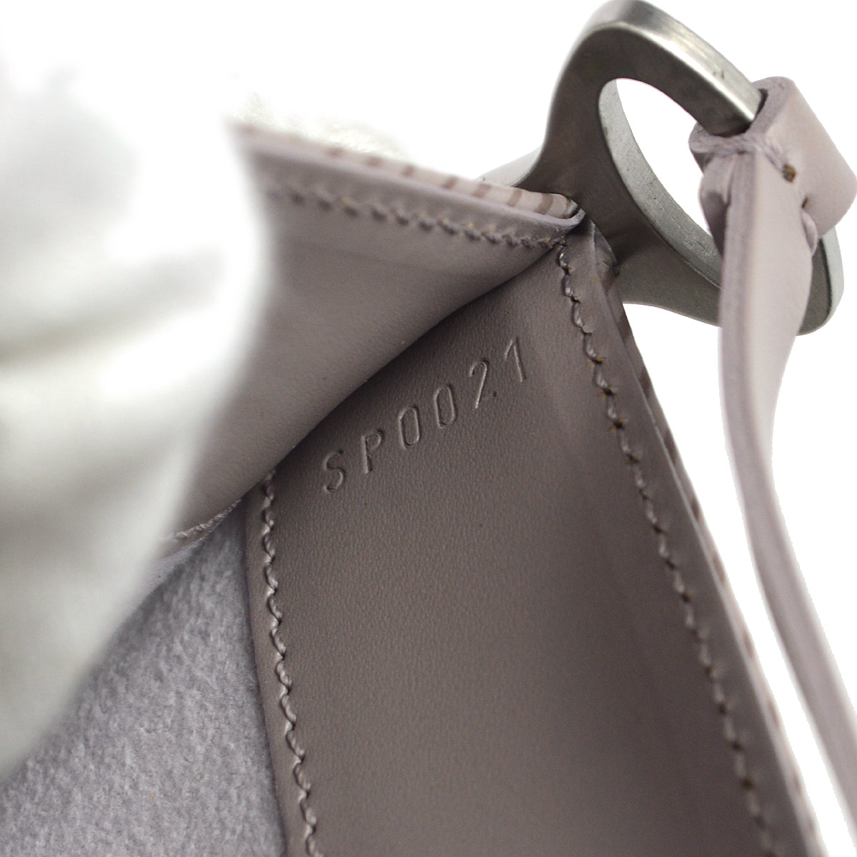 Louis Vuitton Pochette Demi-lune Epi Purple