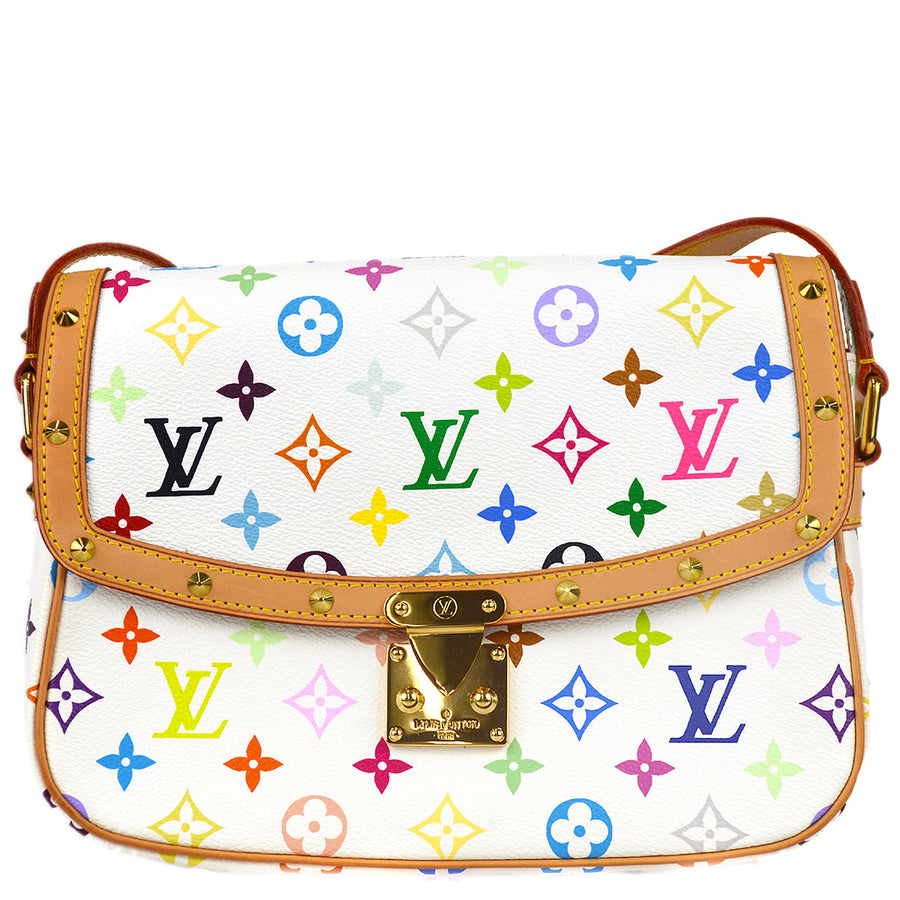 Louis Vuitton Sologne Monogram Multicolor White in White