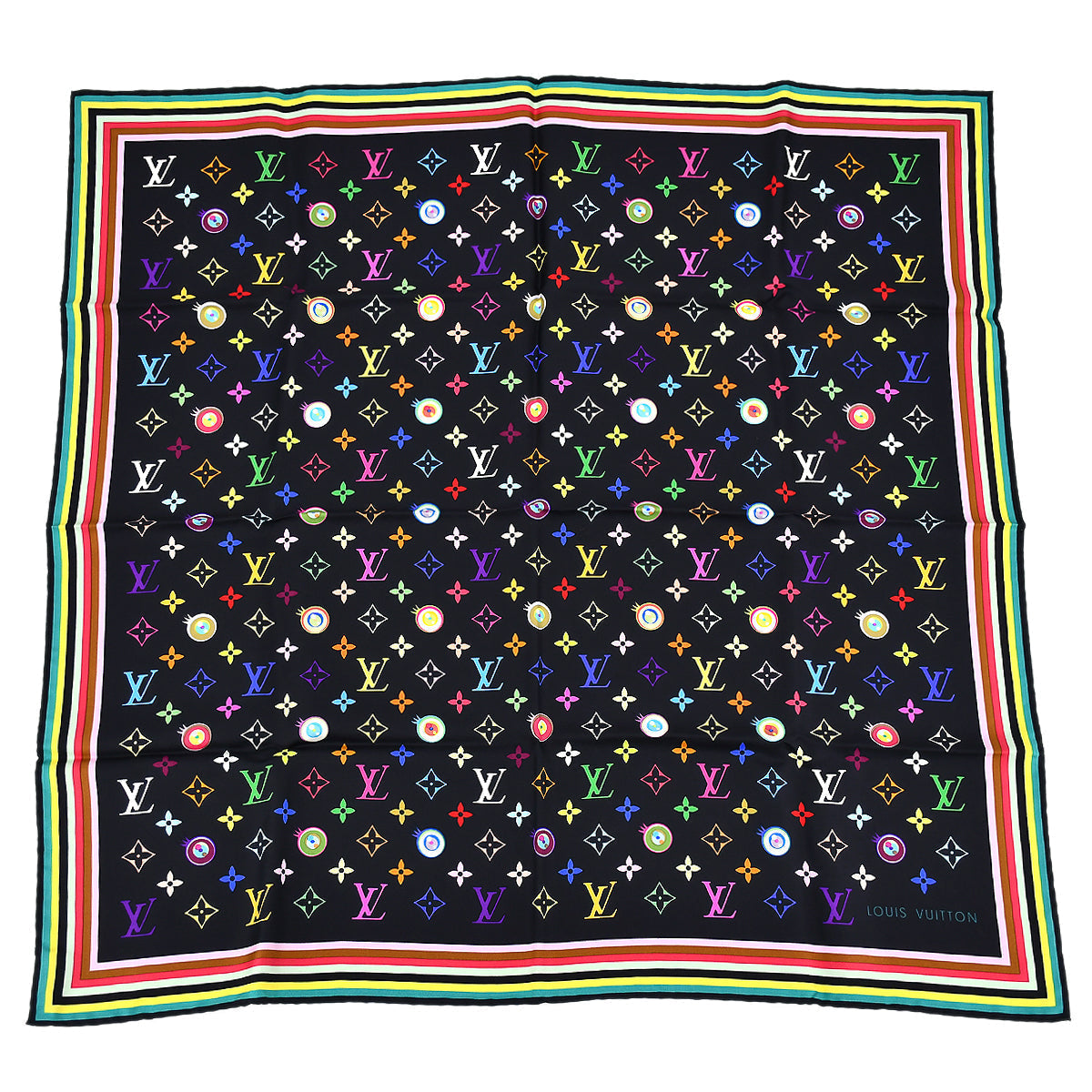 Louis Vuitton 2000s Eye Love Monogram Scarf 70