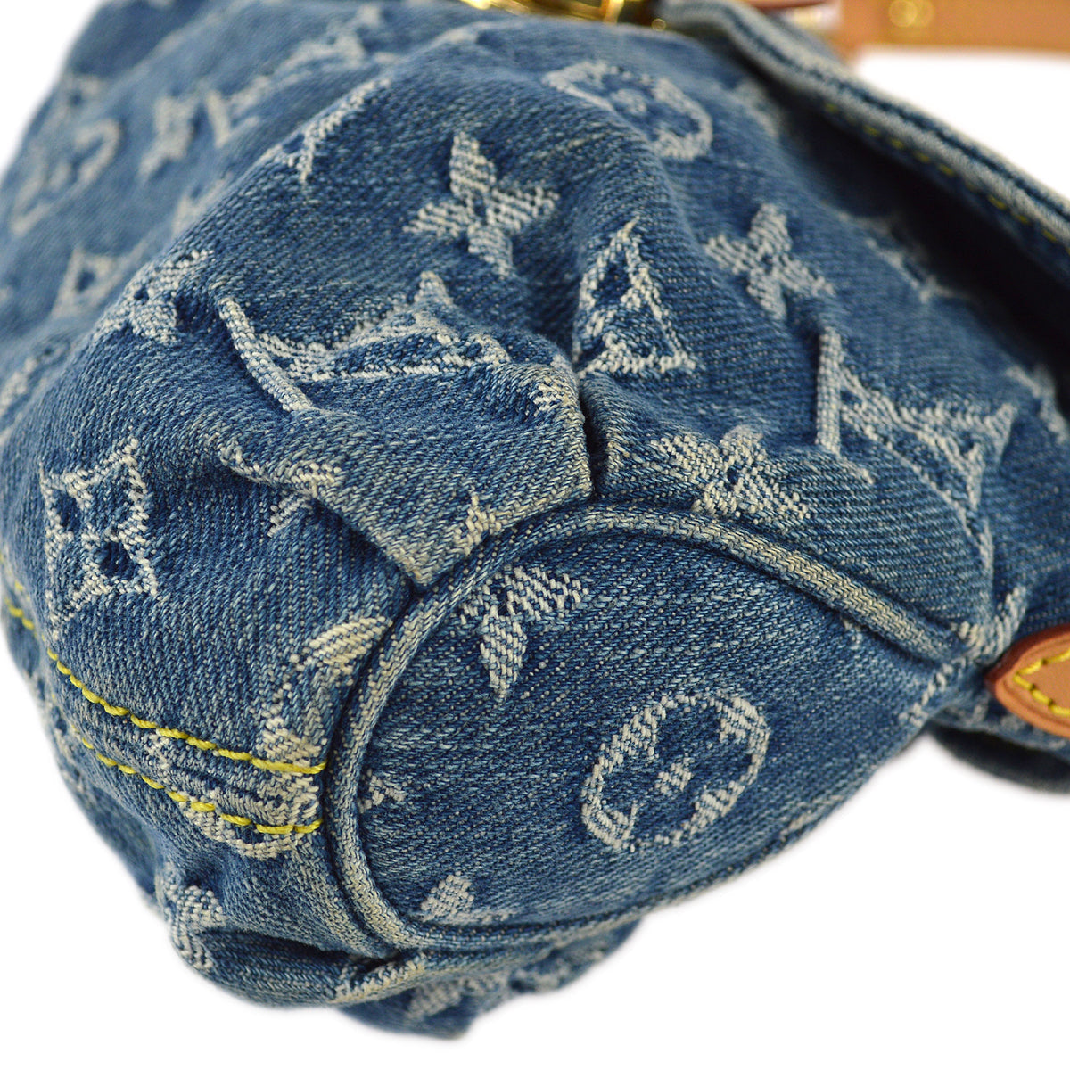 Louis Vuitton Blue Monogram Denim Mini Pleaty Handbag