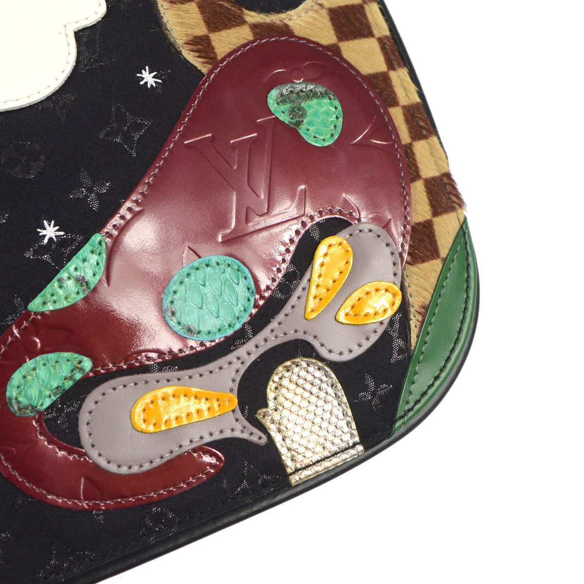 Louis Vuitton Black Satin Conte De Fees Musette
