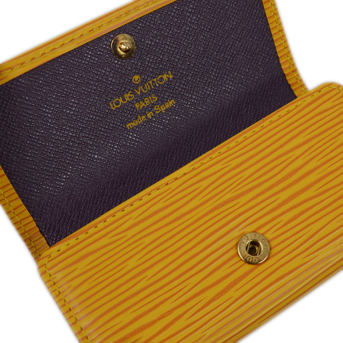 Louis Vuitton Yellow Epi Multicles 4 Key Case Small Good