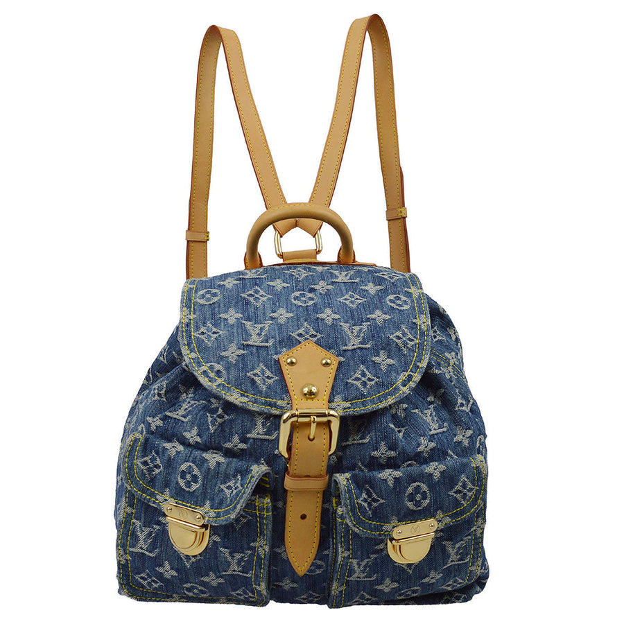 Louis Vuitton Sac a Dos GM Monogram Denim Blue in Blue