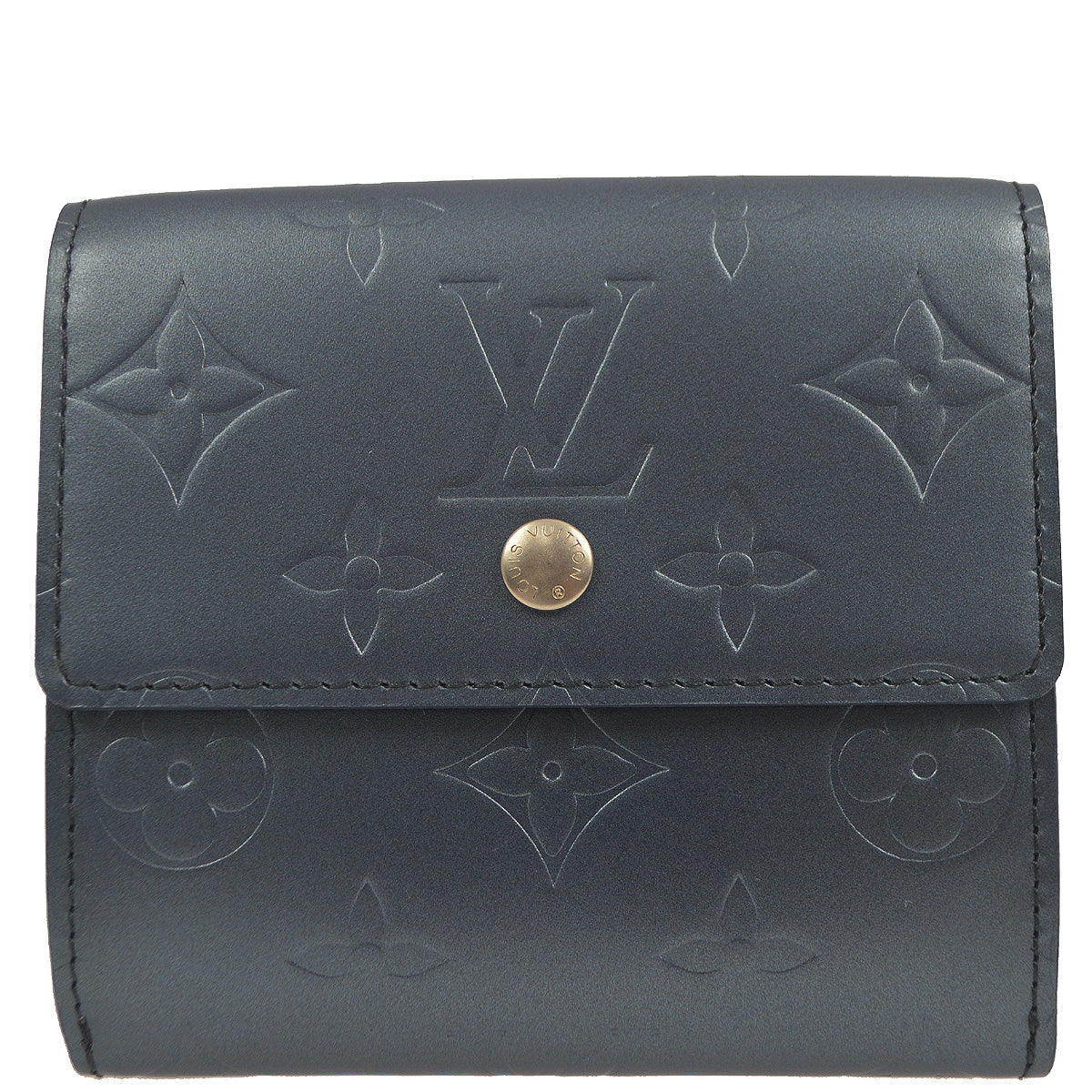Louis Vuitton Blue Porte Monnaie Cartes Credit Wallet