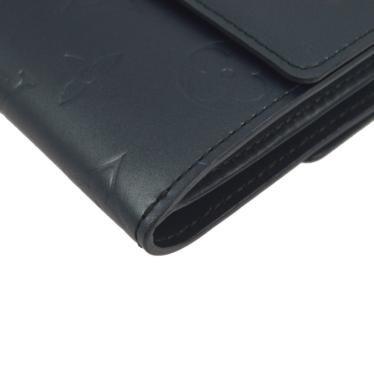 Louis Vuitton Blue Porte Monnaie Cartes Credit Wallet