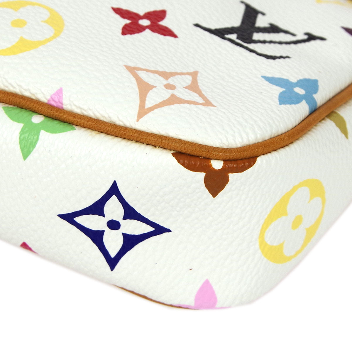 Louis Vuitton White Multicolor Pochette Accessoires Handbag