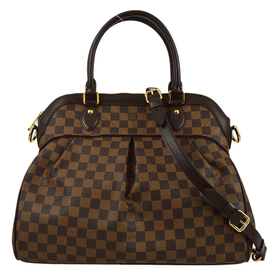 Louis Vuitton Damier Trevi GM 2way Shoulder Handbag in Brown