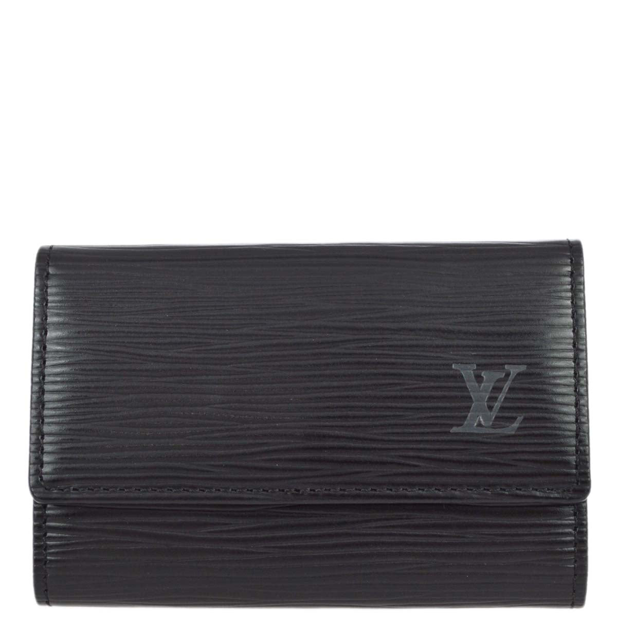 Louis Vuitton Black Epi Multicles 6 Key Case Small Good