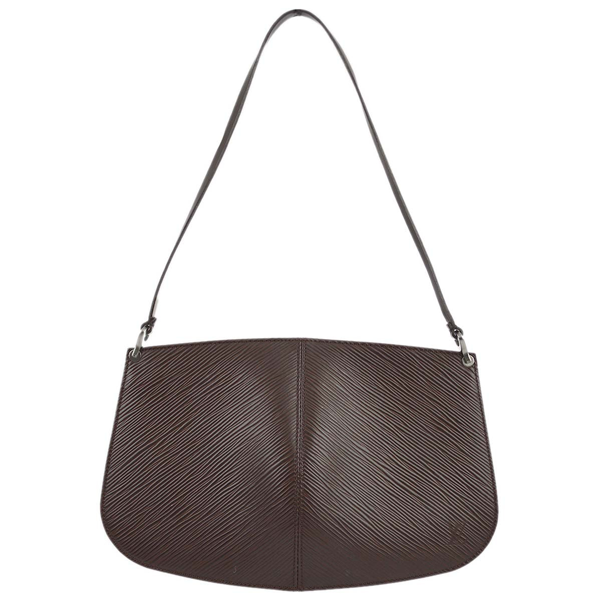 Louis Vuitton Brown Epi Pochette Demi-lune Handbag