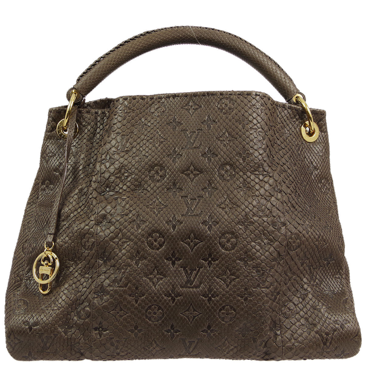 Louis Vuitton * Gris Monogram Exotic Artsy MM Hobo Handbag
