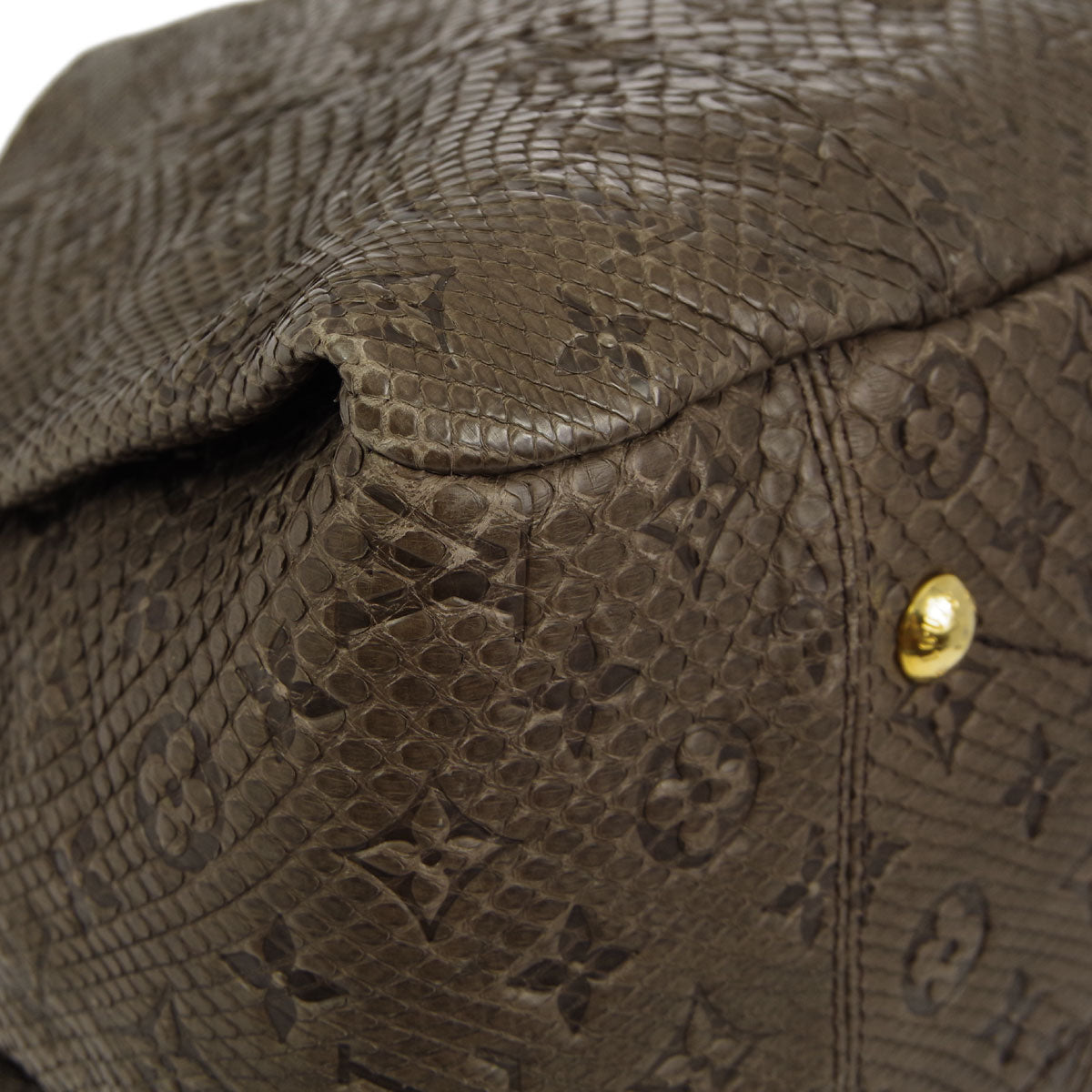 Louis Vuitton * Gris Monogram Exotic Artsy MM Hobo Handbag