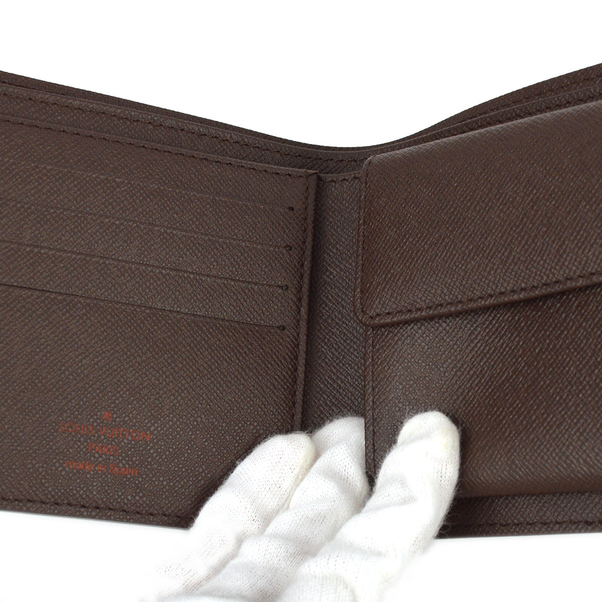 Louis Vuitton Damier Portefeuille Marco Wallet Purse in Brown