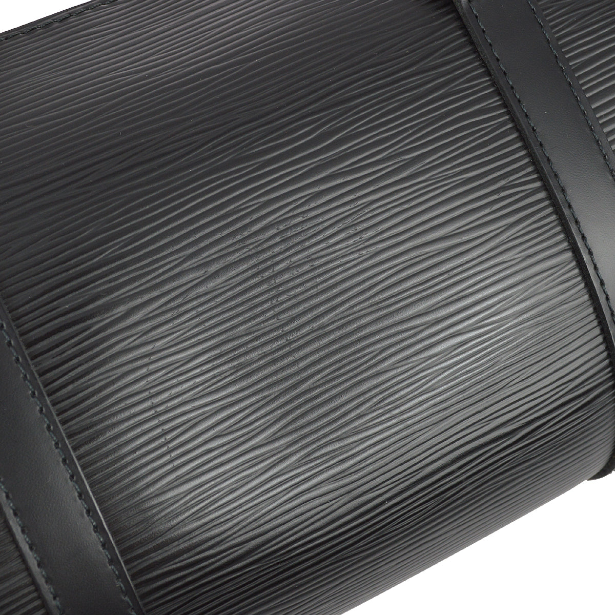 Louis Vuitton Black Epi Soufflot Handbag in Black