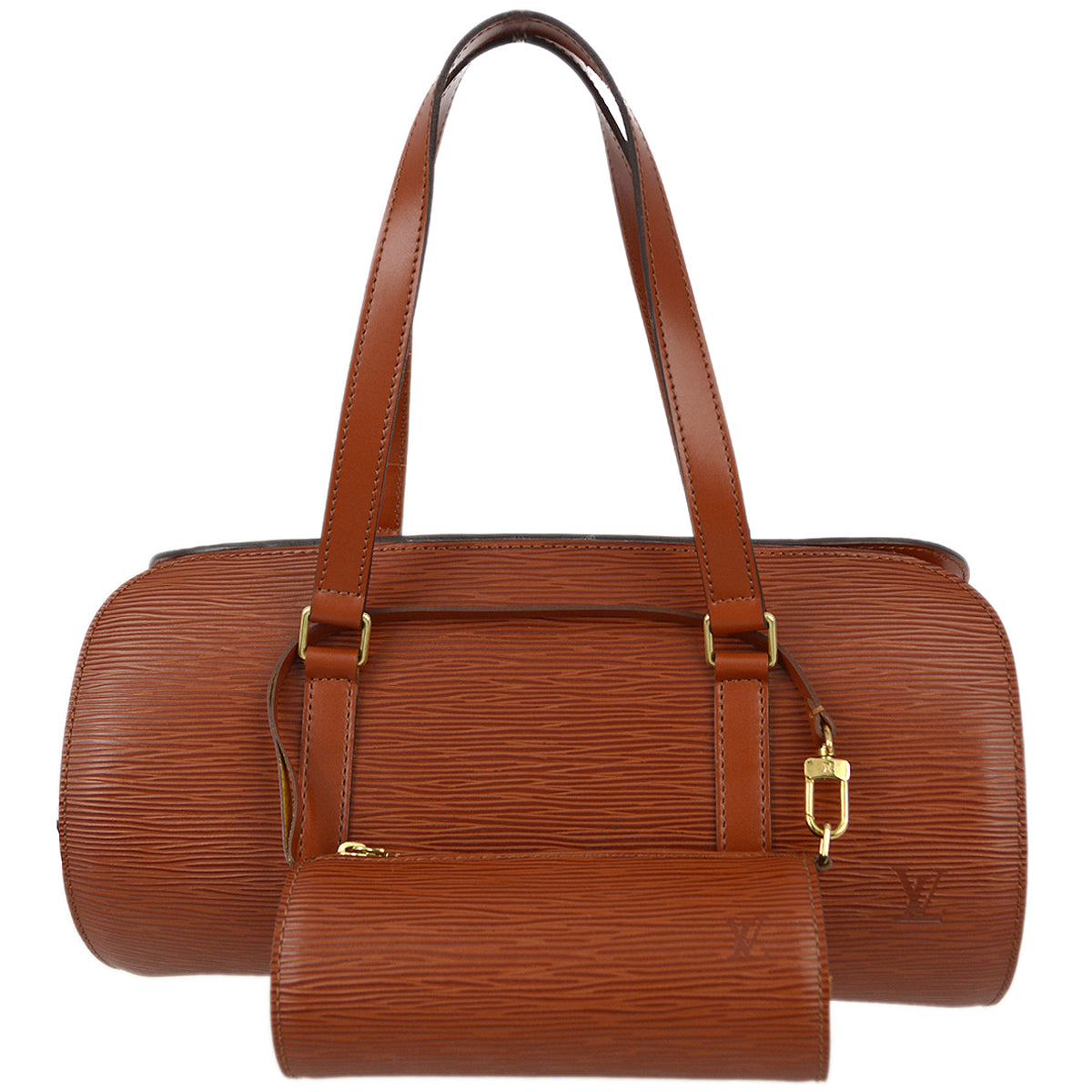 Louis Vuitton Brown Epi Soufflot Handbag