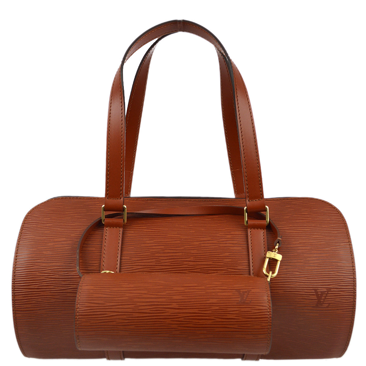 Louis Vuitton Brown Epi Soufflot Handbag