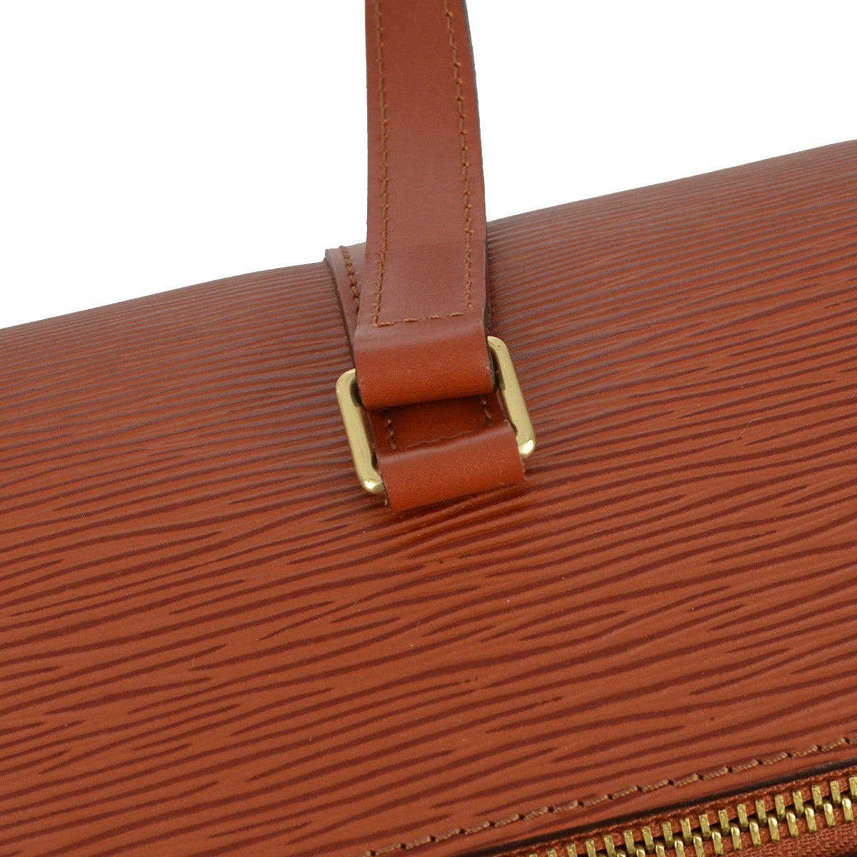 Louis Vuitton Brown Epi Soufflot Handbag