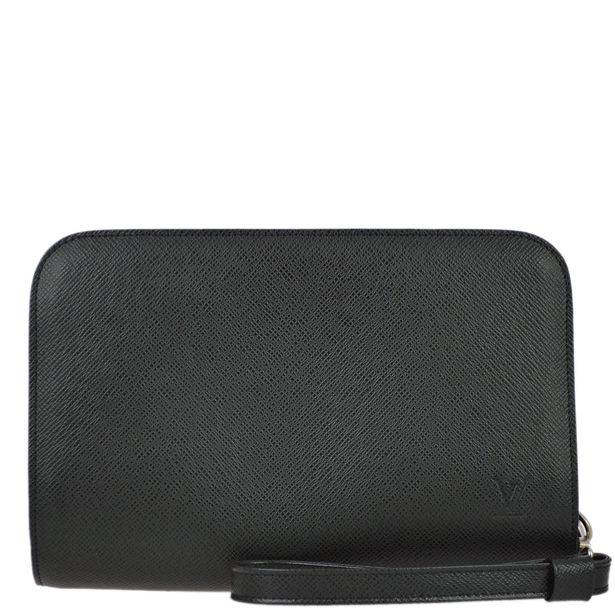Louis Vuitton Black Taiga Baikal Clutch Handbag