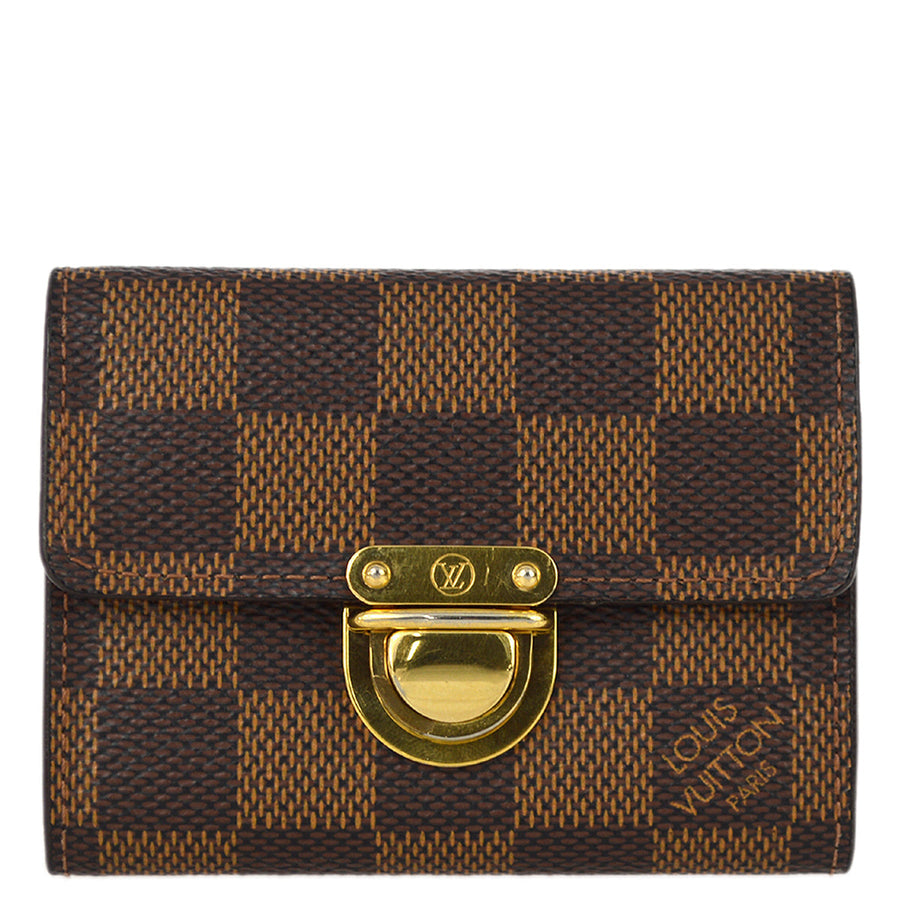 Louis Vuitton Damier Porte Monnaie Koala Coin Wallet Purse in Brown