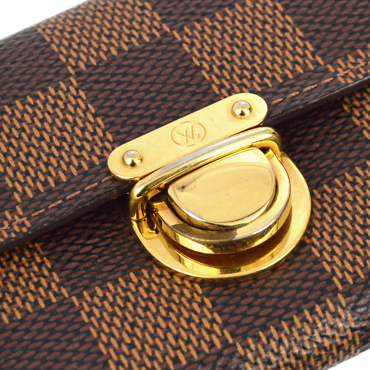 Louis Vuitton Damier Porte Monnaie Koala Coin Wallet Purse in Brown