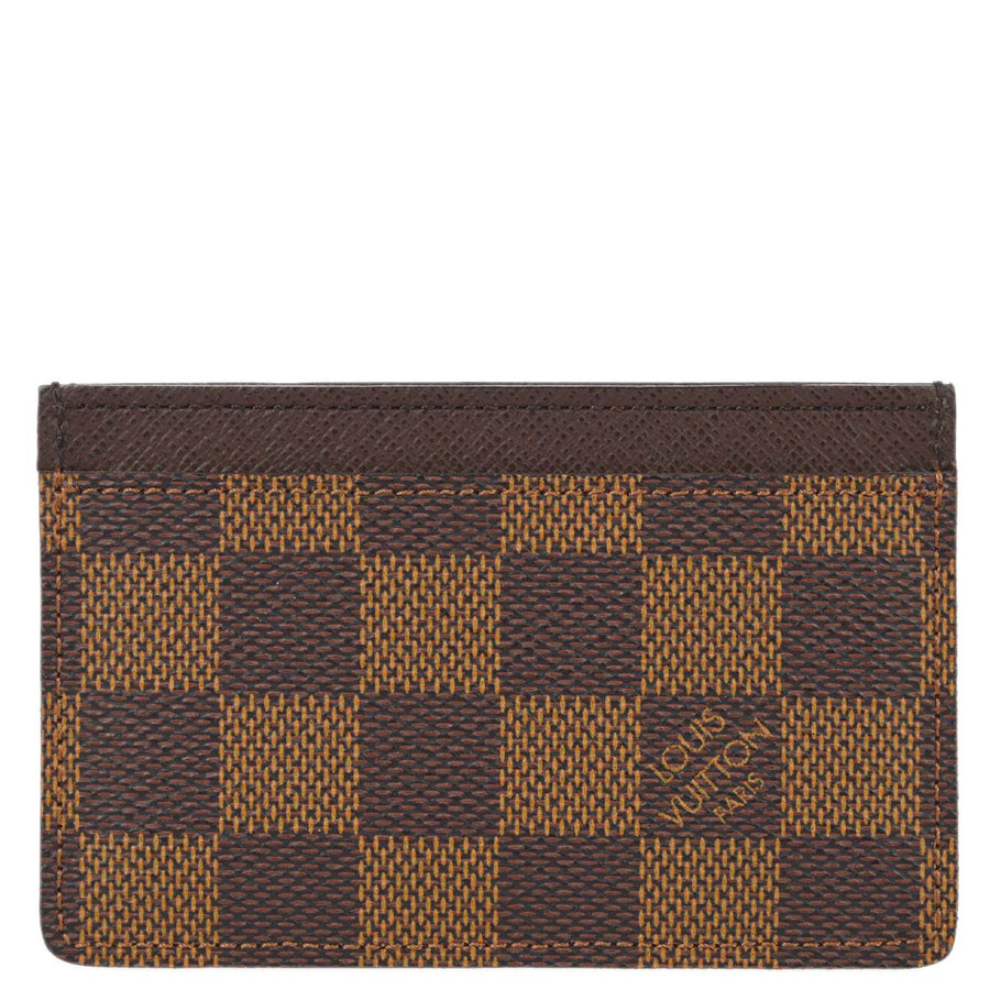 Louis Vuitton Damier Porte Cartes Simple in Brown