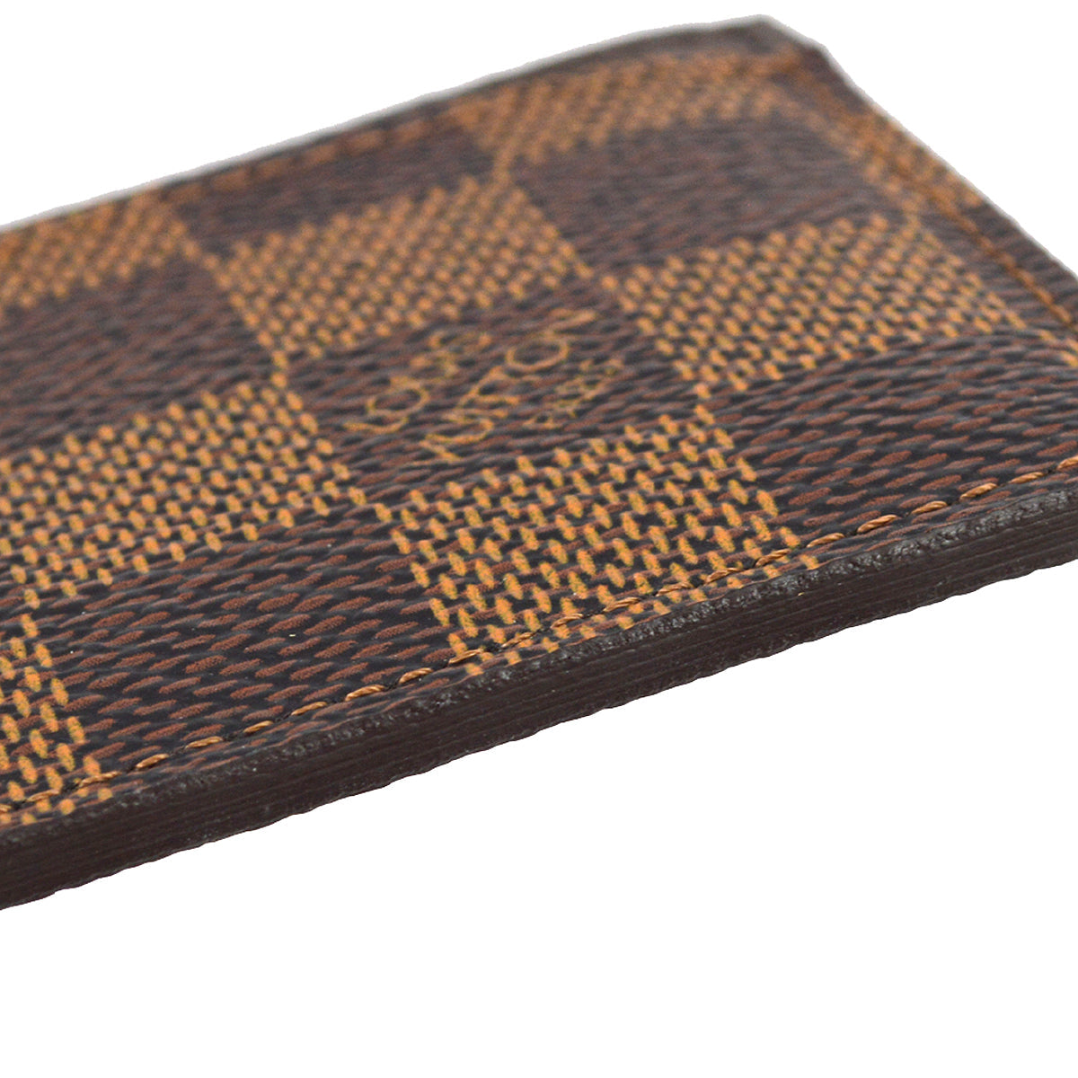 Louis Vuitton Damier Porte Cartes Simple in Brown