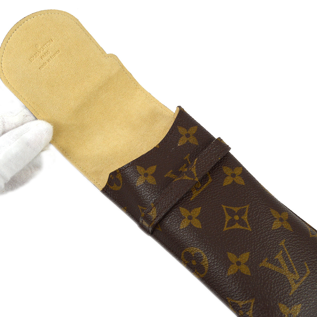 Louis Vuitton Monogram Etui lunette Glasses Case Small Good