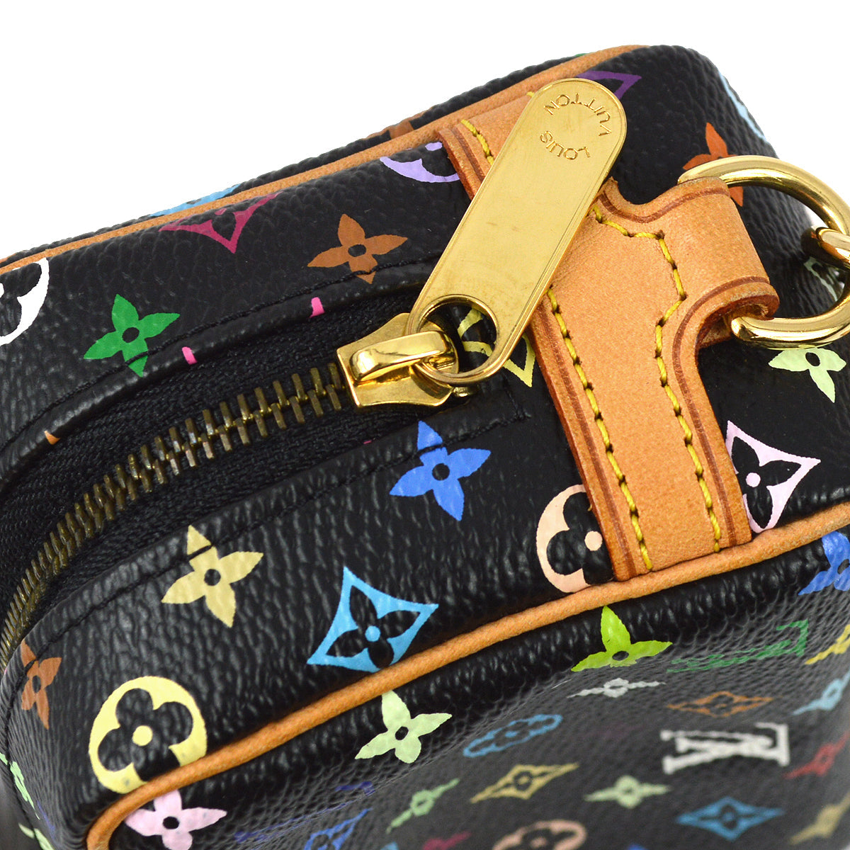 Louis Vuitton Monogram Multicolor Trousse Wapity in Black Multicolor