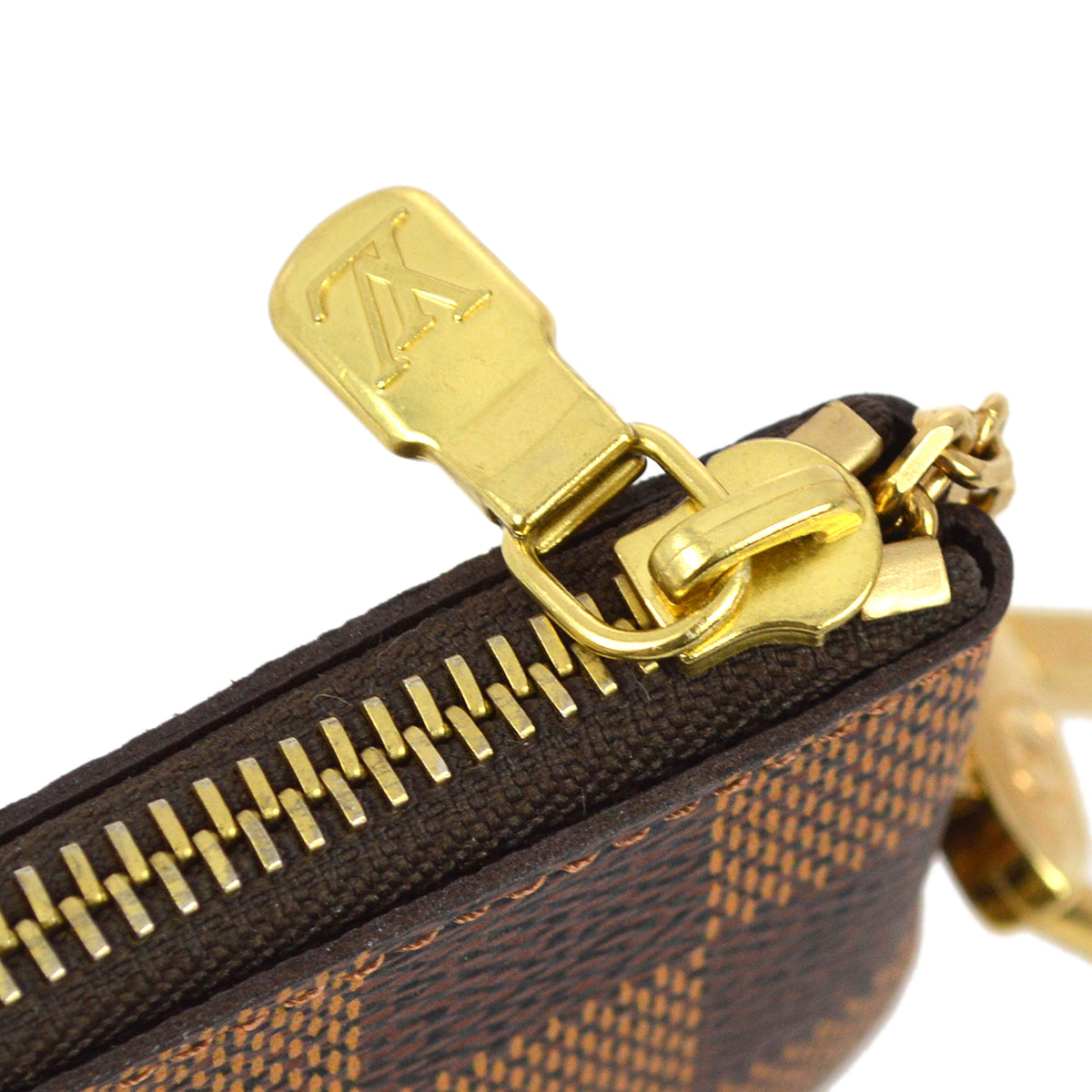 Louis Vuitton 2008 Damier Pochette Cles Coin Case Wallet Purse N62658