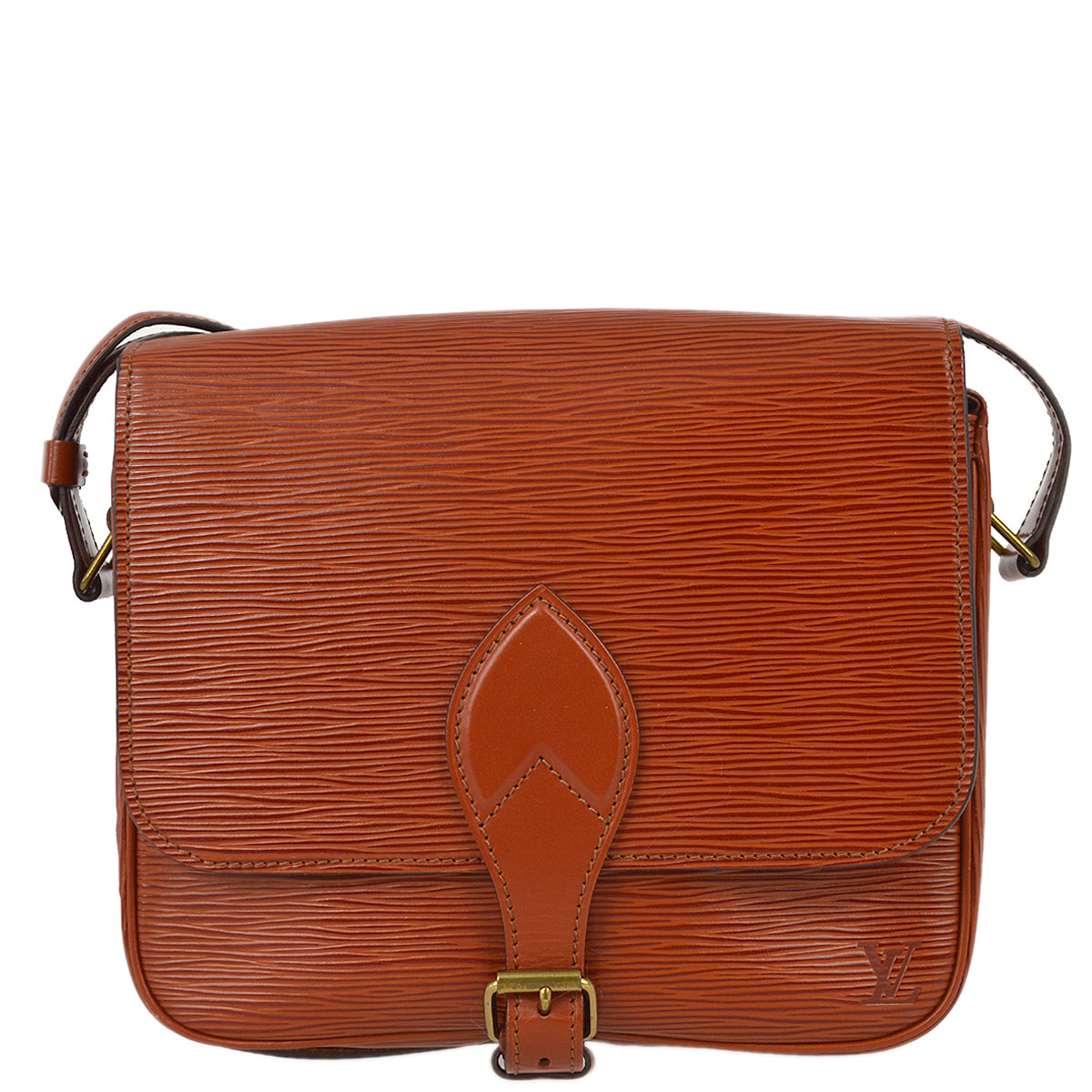Louis Vuitton Brown Epi Cartouchiere MM