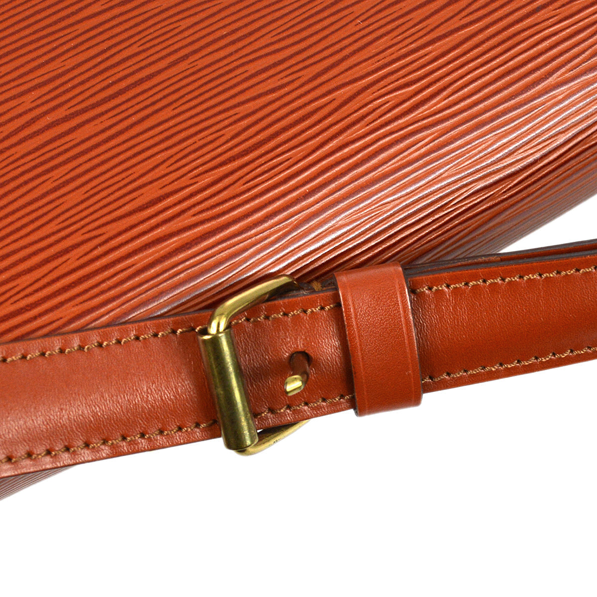 Louis Vuitton Brown Epi Cartouchiere MM