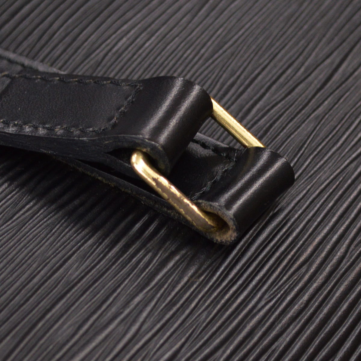 Louis Vuitton Black Epi Soufflot