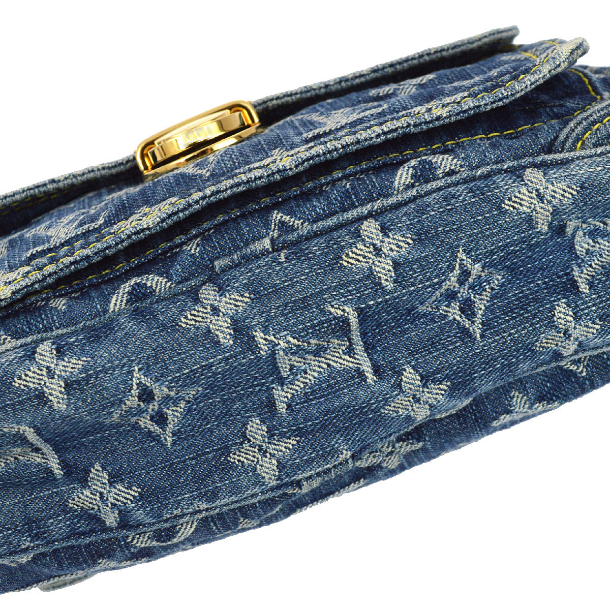 Louis Vuitton Blue Monogram Denim Bum Bag Waist Pouch in Blue