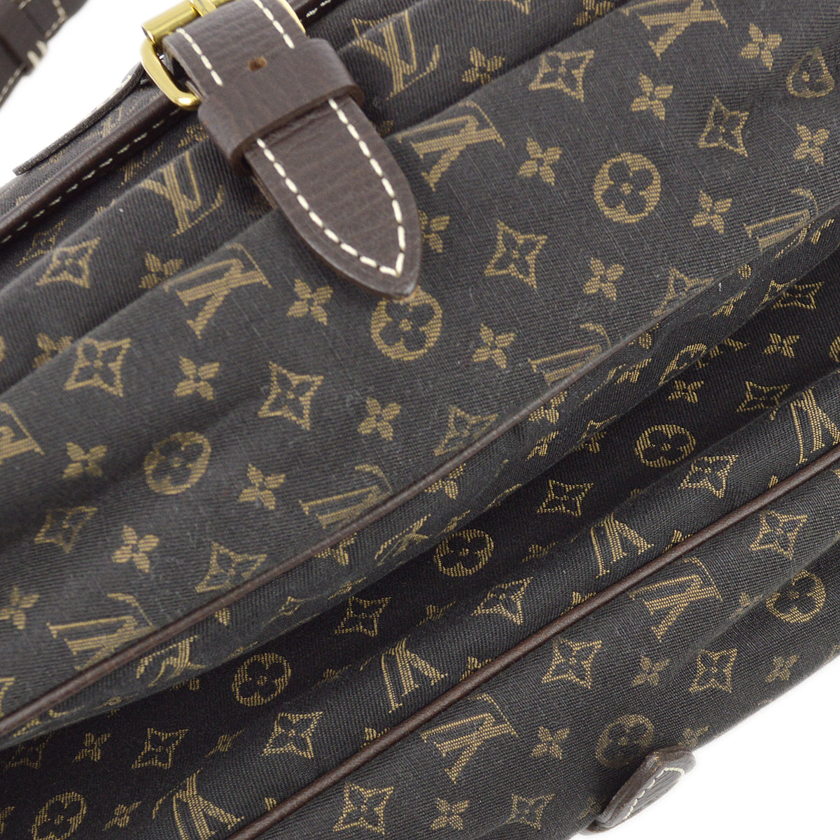 Louis Vuitton Monogram Mini Lin Saumur 30 Shoulder Bag in Ebene