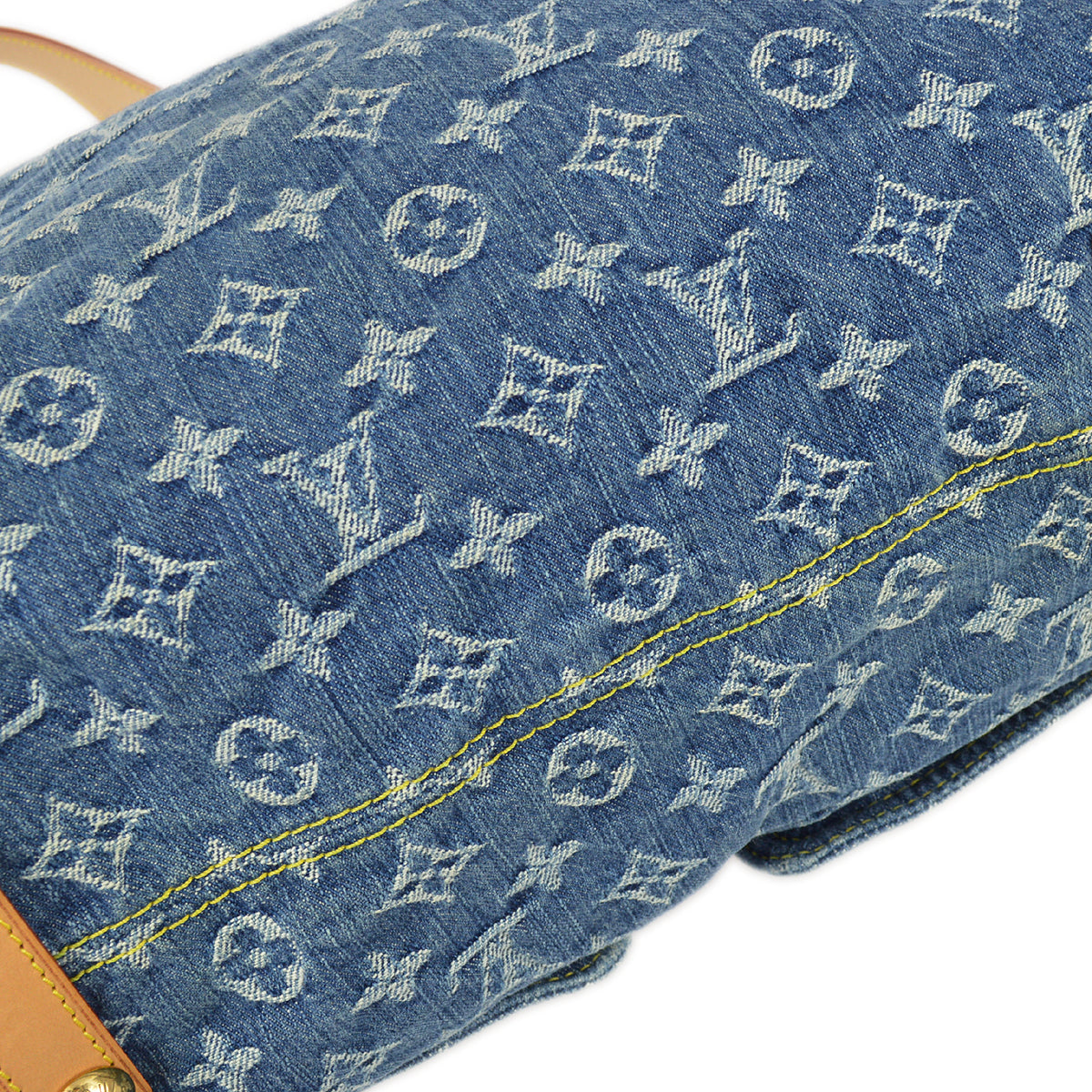 Louis Vuitton Blue Monogram Denim Baggy GM Shoulder Bag