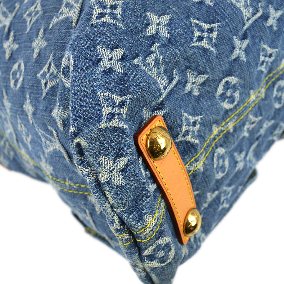 Louis Vuitton Blue Monogram Denim Baggy GM Shoulder Bag