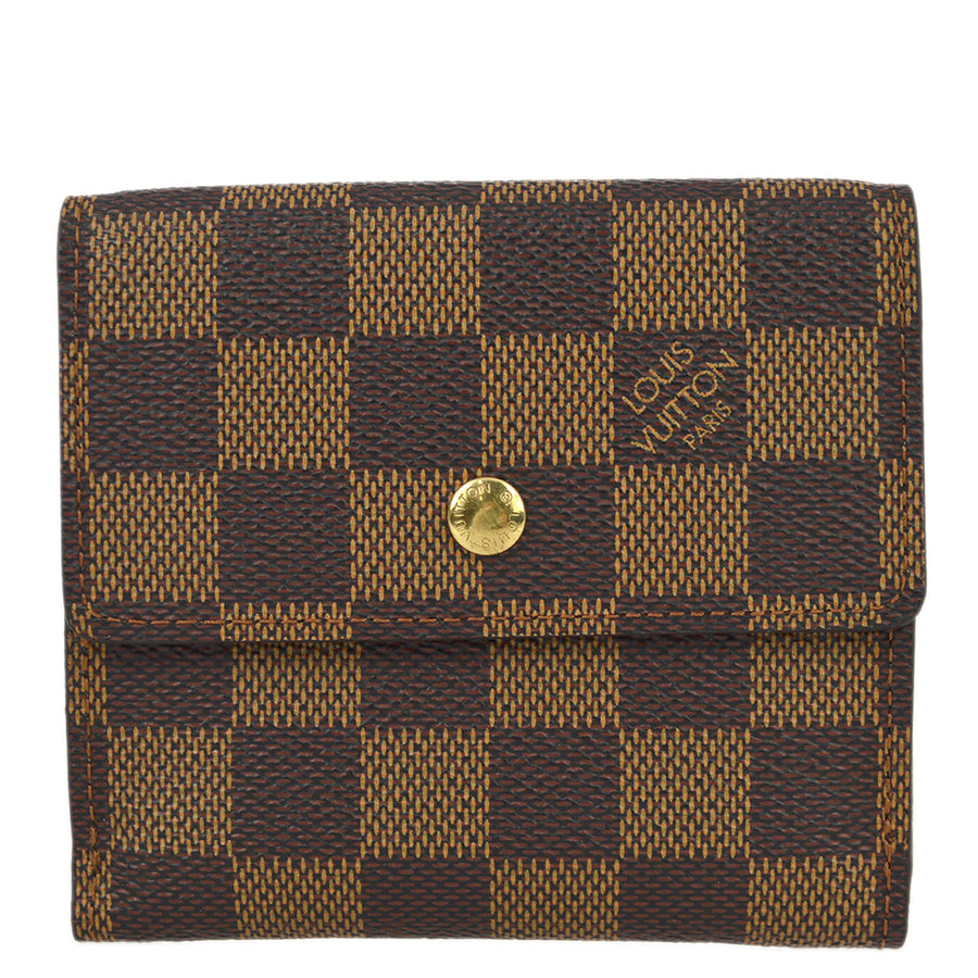 Louis Vuitton Damier Porte Monnaie Cartes Credit Wallet in Brown