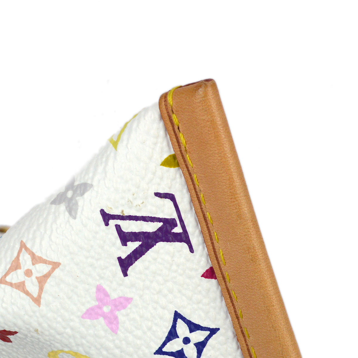 Louis Vuitton Monogram Multicolor Berlingo Key Holder in White / Multicolor