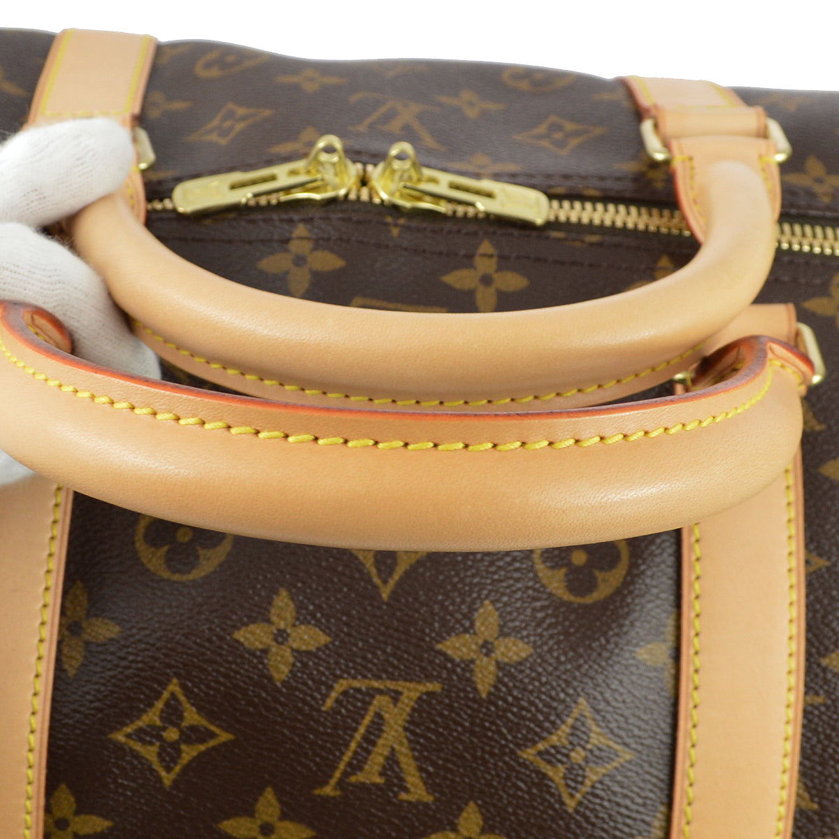 Louis Vuitton Monogram Keepall 60 Duffle Handbag in Brown