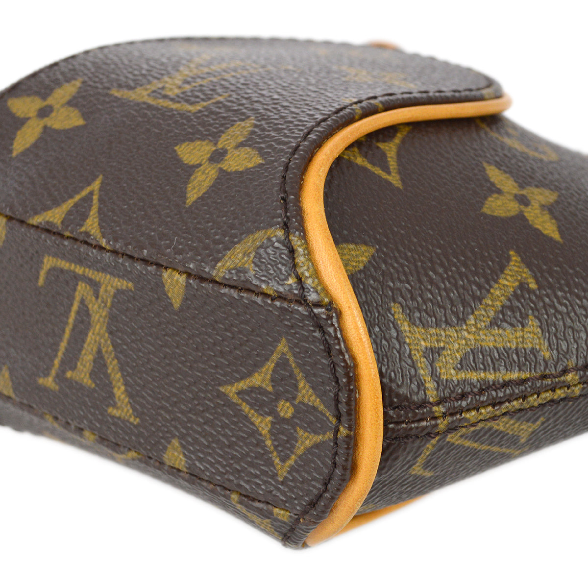 Louis Vuitton Monogram Mini Ellipse Pouch Bag in Brown
