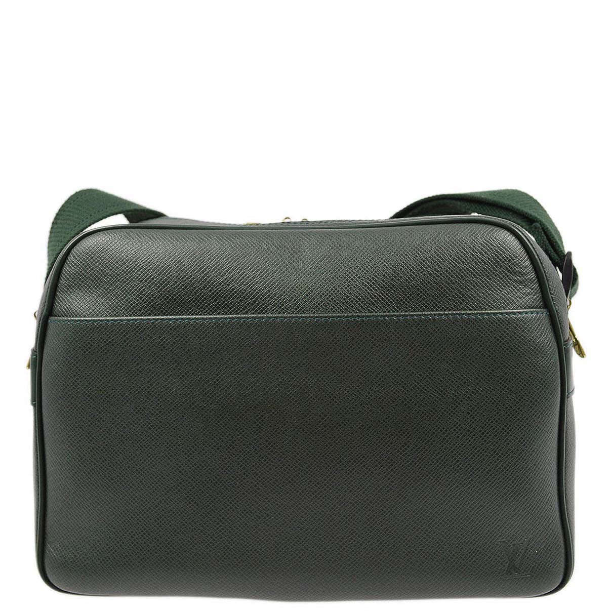 Louis Vuitton Green Taiga Reporter PM Shoulder Bag